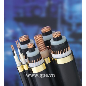Cáp Cu/XLPE/Sc/PVC 1x ...3,6/6(7,2)kV- 12,7/20(24)kV